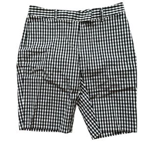 BROOKS BROTHERS black & white check Bermuda shorts, size 4..reduced